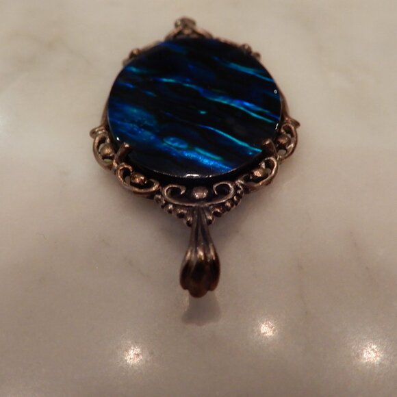 Kabana Abalone Shell and Silver Pendant - Picture 2 of 4